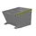 kiepbak,HxLxB 890x1445x800mm,0,65m³,draagverm. 1000kg,RAL7005