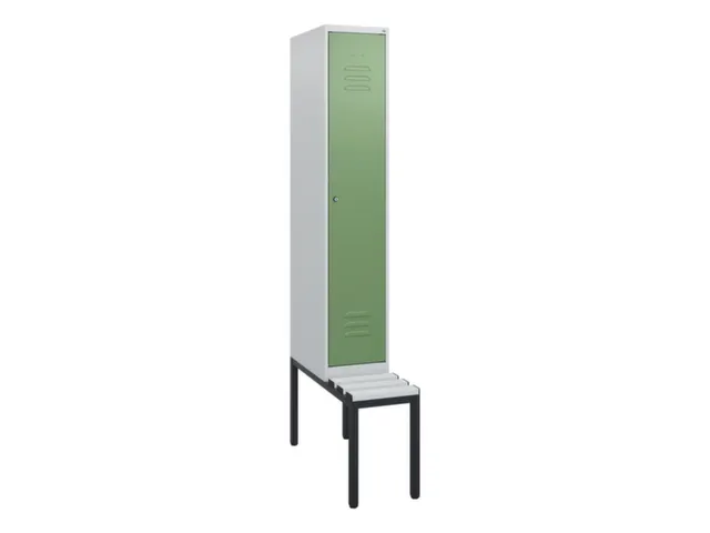 Armoire vestiaire avec banc HxlxP 1950x300x815mm 1compart.