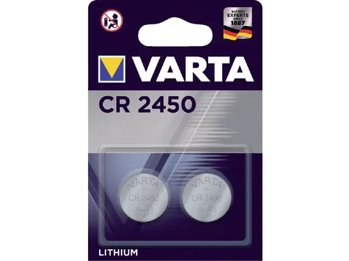 Batterij Varta knoopcel CR2450 lithium blister à 2 stuks