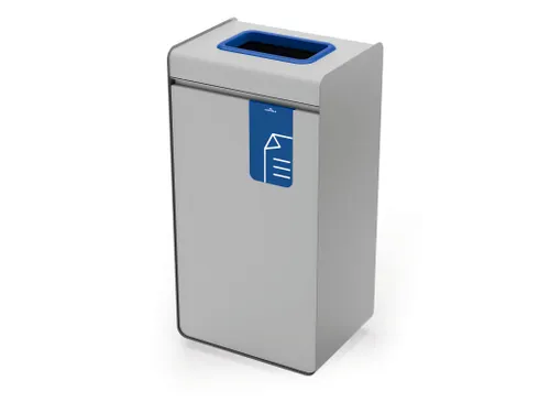 DURASORT Afvalbak sorteerunit 55L voor papier Grijs Blauw