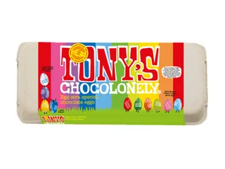 Chocolade Tony's Chocolonely paaseitjes doos mix groot 18 stuks - 6