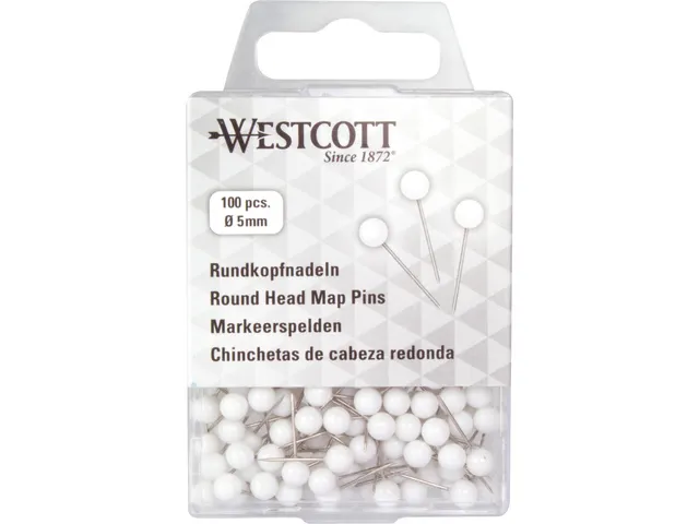 Markeerspelden Westcott ø5mm wit, Ø5mm x 16mm
