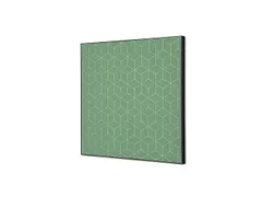Wanddecoratie Textiel Set 40x40cm Hexagon Groen