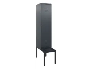locker met bank,HxBxD 1950x400x815mm,1vak,vak B 400mm,cil.-slot - 1