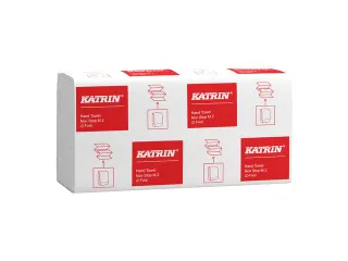 Handdoek Katrin 61617 Z-vouw 2-laags wit 240x203mm 25x160st - 2