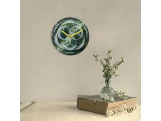 Tafelklok Nextime dia 20cm groen glas Cosmo Green Tafel - 11