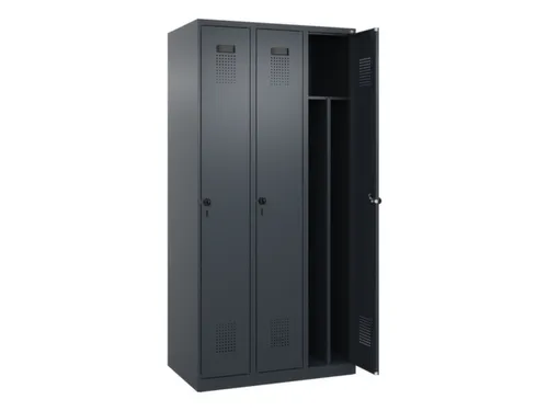 locker voor scheiding van kleding,HxBxD 1850x900x500mm,3vak