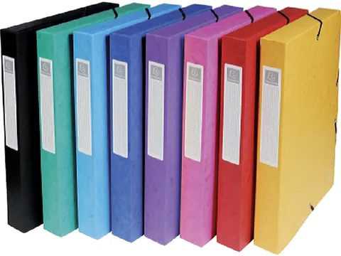 Elastobox Exacompta A4 40mm 600gr assorti karton