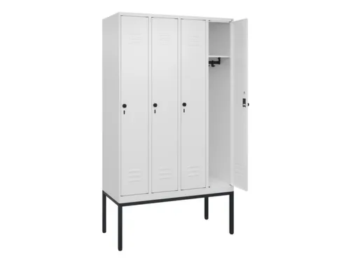 locker,HxBxD 2120x1200x500mm,4vak,vak B 300mm,draaigrendel