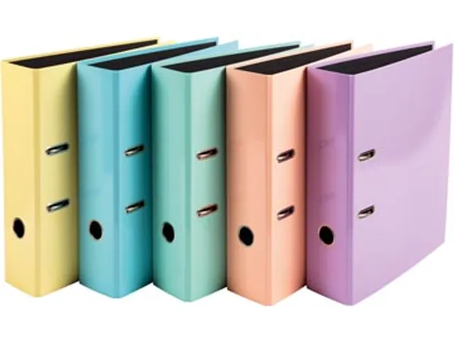 Aquarel ordner karton A4 rug 8 cm assorti