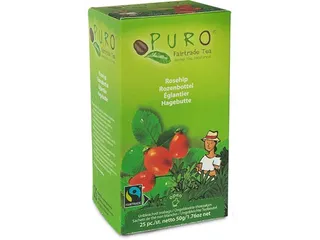 Puro Bio thee Rozenbottel fairtrade 25 zakjes - 1