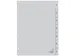 Intercal. à touches numérotées Kangaro A4 PP 120 micron gris 23perf