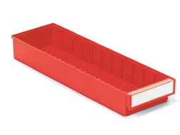 stellingbak,HxBxD 82x186x600mm,PP,rood
