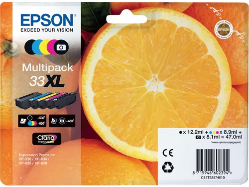 Inktcartridge Epson 33XL T3351 zwart HC C13T33514012