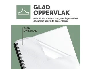 Voorblad Fellowes A4 PET 200 micron recycled transparant - 6