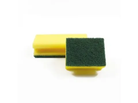 Ecolab Schuurspons geel/groene pad 7,5x14, pak 10 stuks