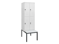 Dubbeldekse dekenkist,HxBxD 1950x600x815mm,2x2vak.,vak B 300mm