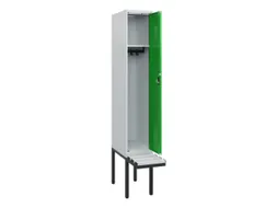 locker met bank,HxBxD 1950x300x815mm,1vak,vak B 300mm,cilinderslot