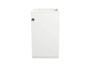 V-Part Modulaire Afvalbak met Deur en Zakhouder 85 liter Wit - 1