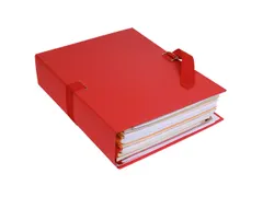 Map uitrekbare rug papier rood