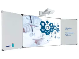 Projectiebord vijfvlaks 120x214cm 16:9 mat wit Extraflat
