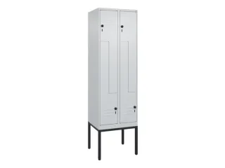 Z-garderobekast,HxBxD 2120x600x500mm,vak B 150/300mm,draaigrendel - 1