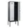 locker,HxBxD 2120x800x500mm,2vak,vak B 400mm,cil.-slot,voetonderstel