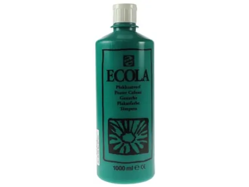 Plakkaatverf Ecola Flacon van 1000 ml Donkergroen