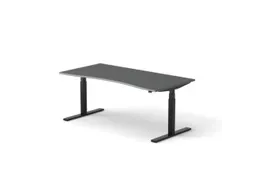 Elektrisch ihv bureau,HxBxD 650-1310x1800x900/800mm,blad donkergrijs