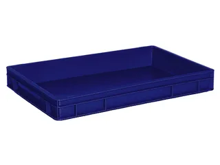 Euronorm Stapelkrat Pe 75x600x400mm 14liter Blauw - 1