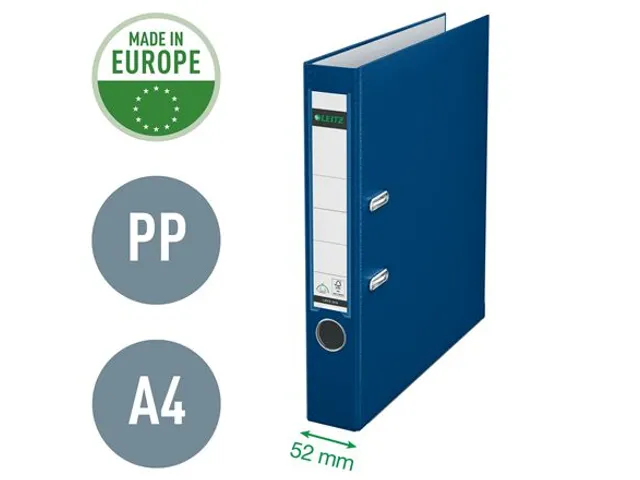 Ordner Leitz 1015 A4 50mm PP blauw