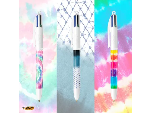 Balpen BIC 4kleuren Message Display à 30 stuks