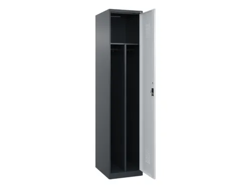 locker voor scheiding van kleding,HxBxD 1850x400x500mm,1vak