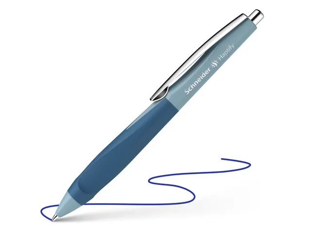 Balpen Schneider Haptify ice blue petrol