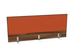 opzetpaneel bureau aanbouw achter NP-tiepolo nut BN3012-oranje 1400mm