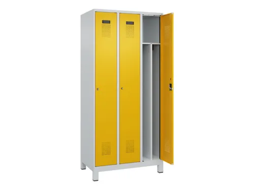 locker voor scheiding van kleding,HxBxD 1950x900x500mm,3vak