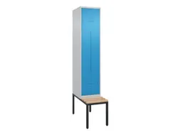Z-garderobekast,HxBxD 2120x400x815mm,2vak,vak B 400mm,cil.-slot