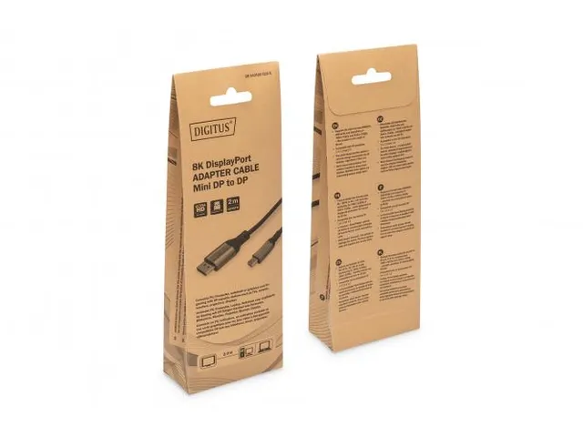 DisplayPort-aansluitkabel type mini DP DP M/M 2m UHD 8K DP 1.4 zwart