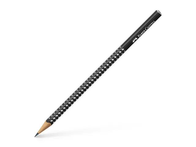 Potlood Faber-Castell Grip sparkle zwart