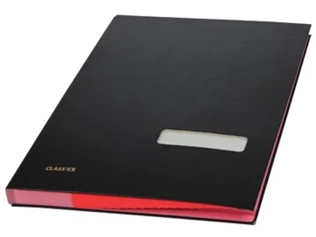 Class'ex handtekenmap zwart 20 vakken