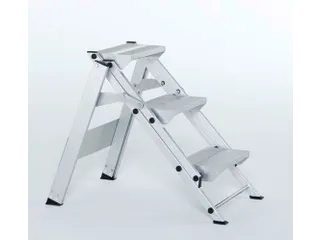 veiligheidstrap,eenzijdig,5treden,Stand H 1,1m,licht metaal - 1