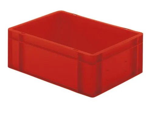 Euronorm-Stapelbak 33l 175x 600x 400mm Wanden/Bodem Gesloten Rood