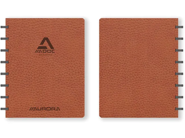 Business schrift A5 144 bladzijden geruit 5 mm bruin