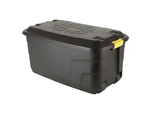 Robuuste Opbergbox 145 Liter Zwart Met Wielen