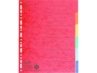Tabblad recycled karton A4+ 6tabs ers + 6x verdeler - 2
