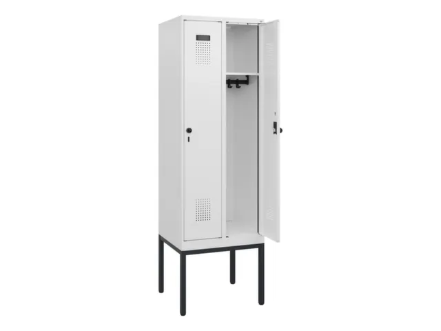 schoollocker,HxBxD 1950x600x500mm,2vak,vak B 300mm,draaigrendel