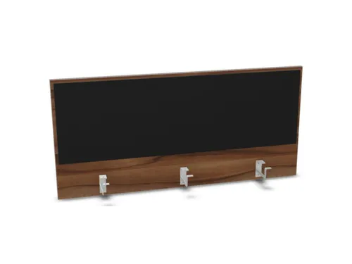 opzetpaneel bureau aanbouw achter NP-tiepolo nut BN8033-zwart 1200mm