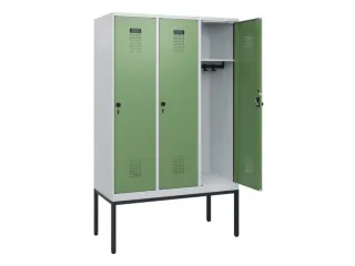 schoollocker,HxBxD 1950x1200x500mm,3vak,vak B 400mm,draaigrendel - 1