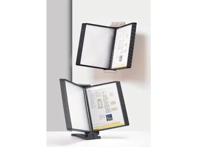 Bureaustandaard Quickfind Grijs Met 10 Tassen En 5 Tabs