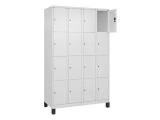 lockerkast,HxBxD 1950x1200x500mm,4x4vakken,vak B 300mm,cil.-slot - 1